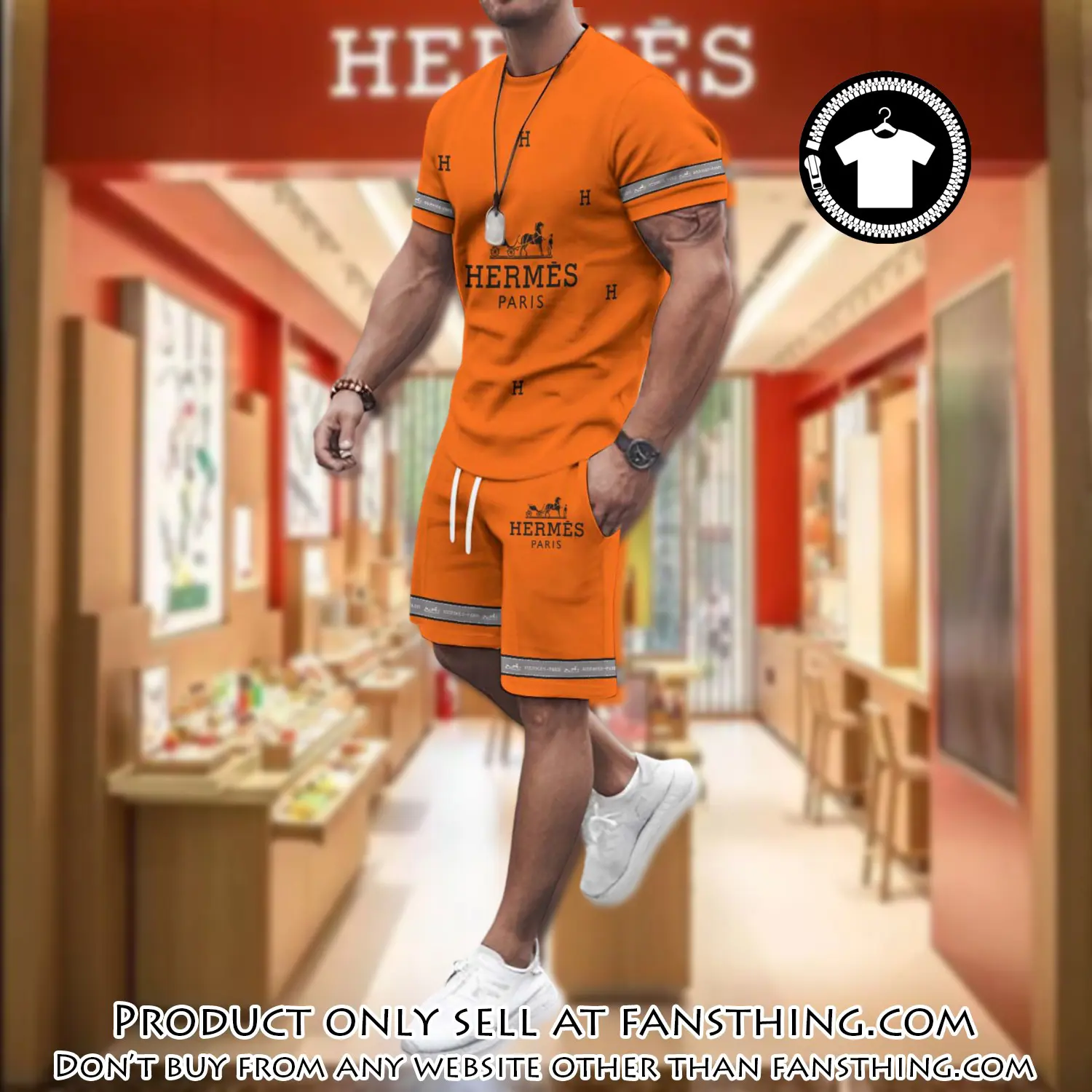 Hermes combo unisex tshirt & short limited luxury outfit cts1107 fst5902170